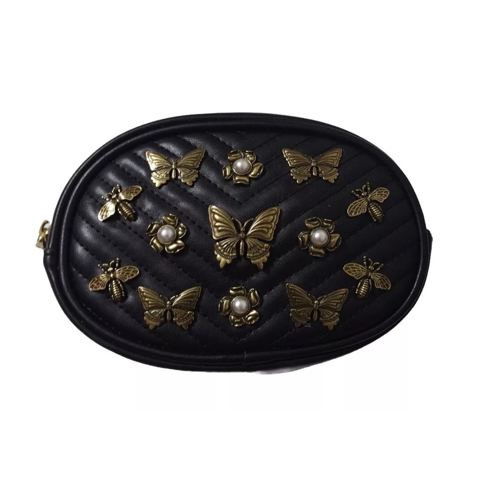 Steve Madden Butterfly Studded Fanny Pack Waist Belt Bag